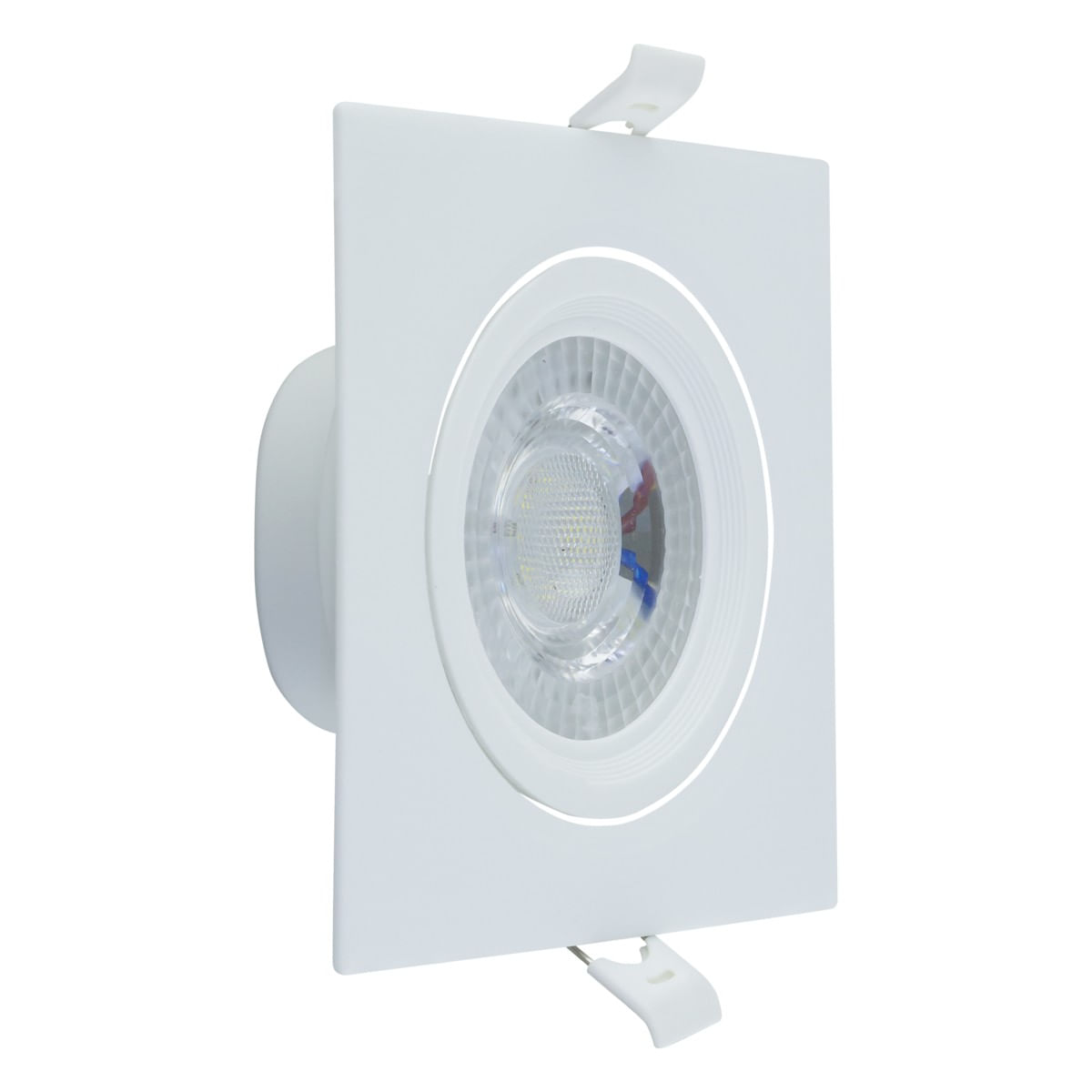 SpotLeddeEmbutirQuadradoBrancoTaschibra7W6500KAutovoltAngularEsquerda2