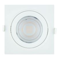 Spot Led de Embutir Quadrado Branco Taschibra 10W 3000K