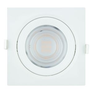 Spot Led de Embutir Quadrado Branco Taschibra 10W 3000K