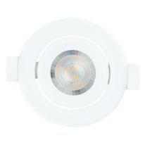 Spot Led de Embutir Redondo Branco Taschibra 3W 3000K