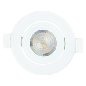 Spot Led de Embutir Redondo Branco Taschibra 3W 3000K