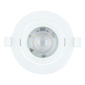 Spot Led de Embutir Redondo Branco Taschibra 7W 3000K