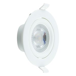 Spot Led de Embutir Redondo Branco Taschibra 7W 3000K