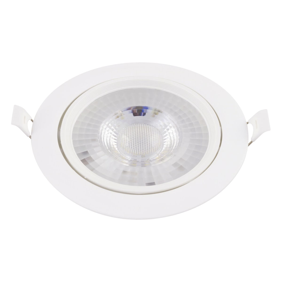 SpotLeddeEmbutirRedondoBrancoTaschibra10W6500KAutovoltFrontalTopo2