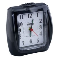 Relógio Despertador Ambiente Preto 10cm