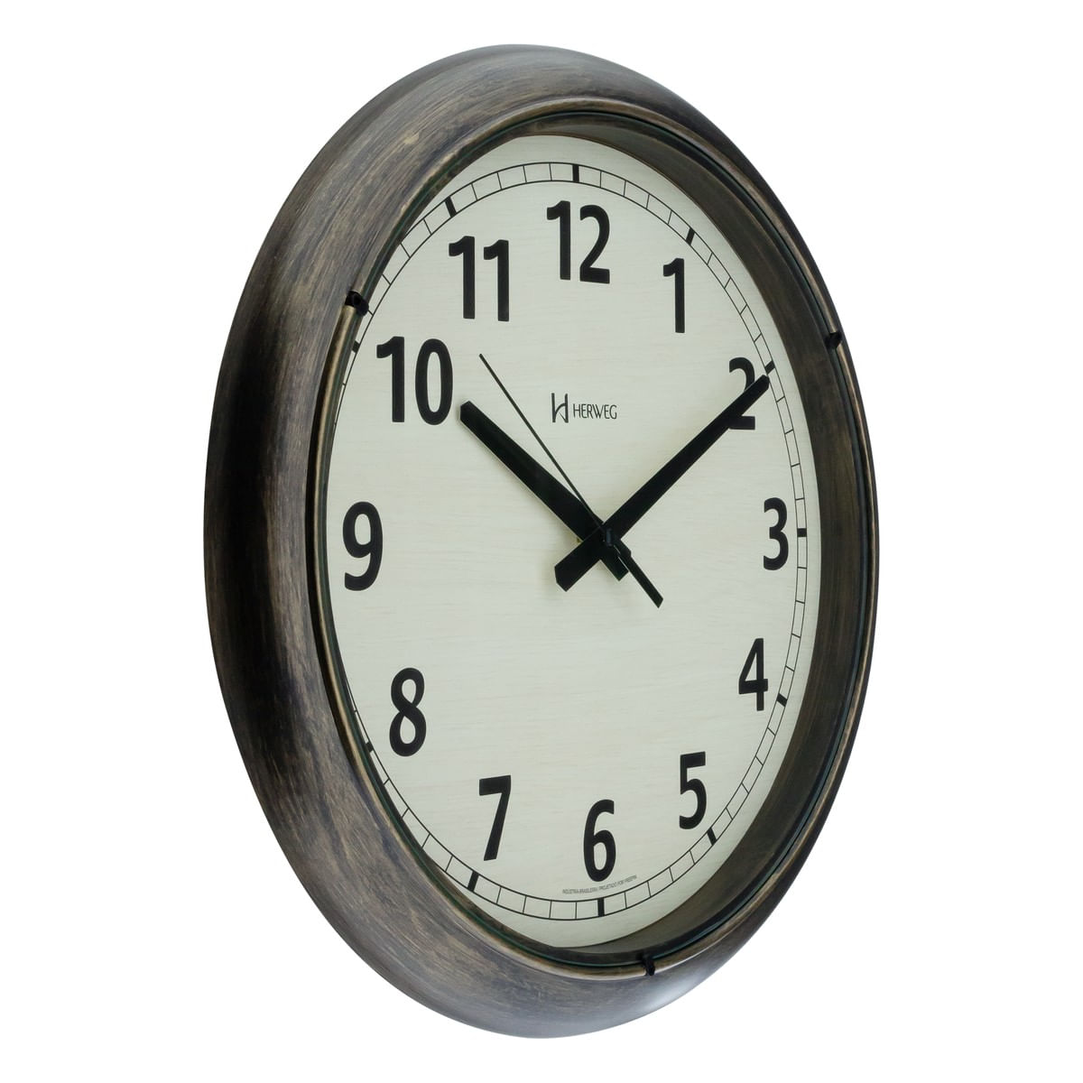 RelógiodeParedeRedondoHerwegOuroEnvelhecidoAngularEsquerda2