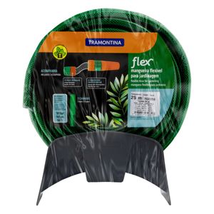 Kit Mangueira Flexível para Jardim Tramontina com Suporte 25m