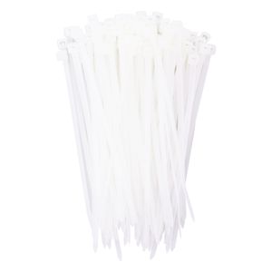 Abraçadeira de Nylon Branca Nove54 100mm x 2,5mm 100 unidades