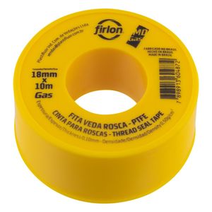 Fita Veda Rosca para Gás Firlon 18mm 10m