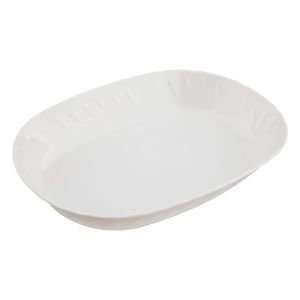 Saladeira Oval de Melamina Tuut Branca 30cm