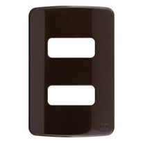 Placa Marrom com 2 Postos Weg Composé 4x2"