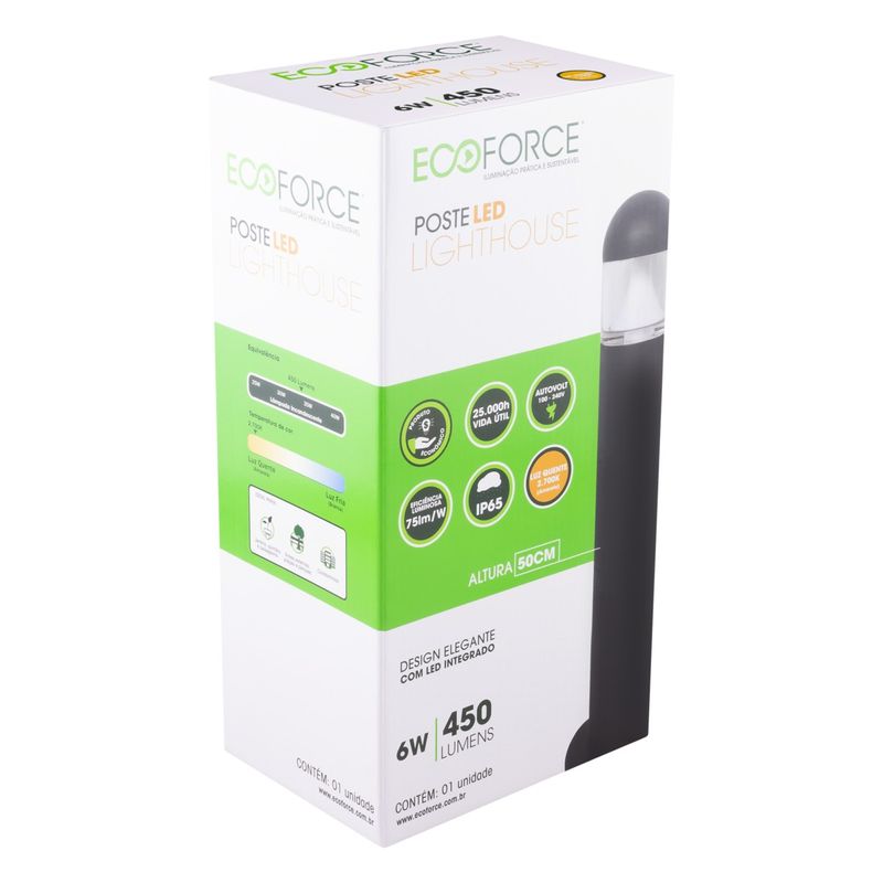 Poste-de-Led-Preto-Ecoforce-6W-2700K-AutovoltEmbalagemAngularEsquerda3