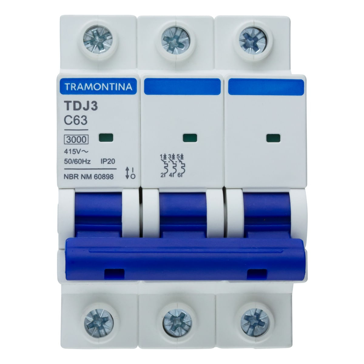 DisjuntorTripolarTramontina63AFrontal1