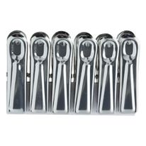 Conjunto de Prendedores em Inox para Embalagens Mimo Style 6 peças