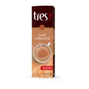 Cápsula de Café com Leite 3 corações