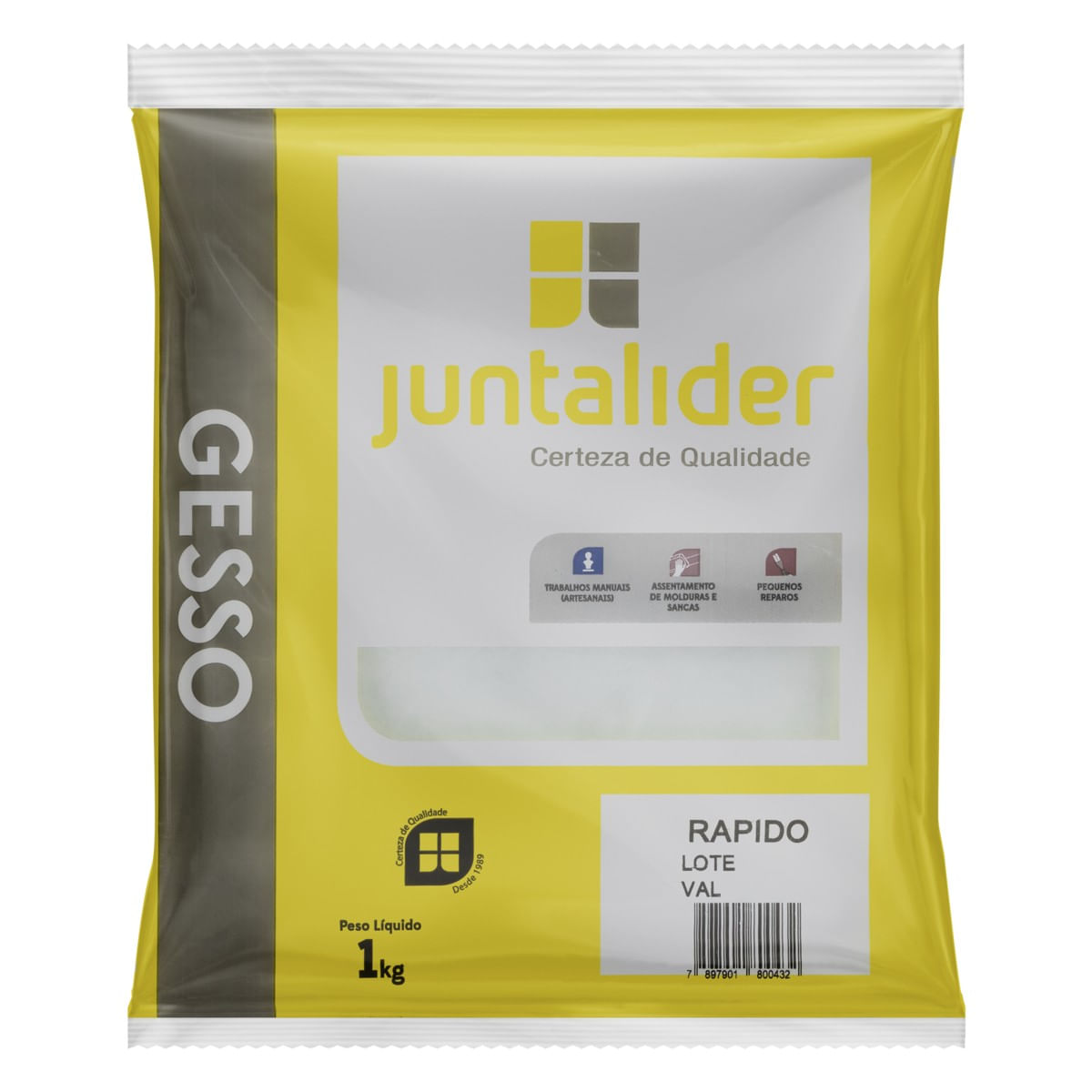 Gesso Rápido  Embalagem com 1kg – Juntalider