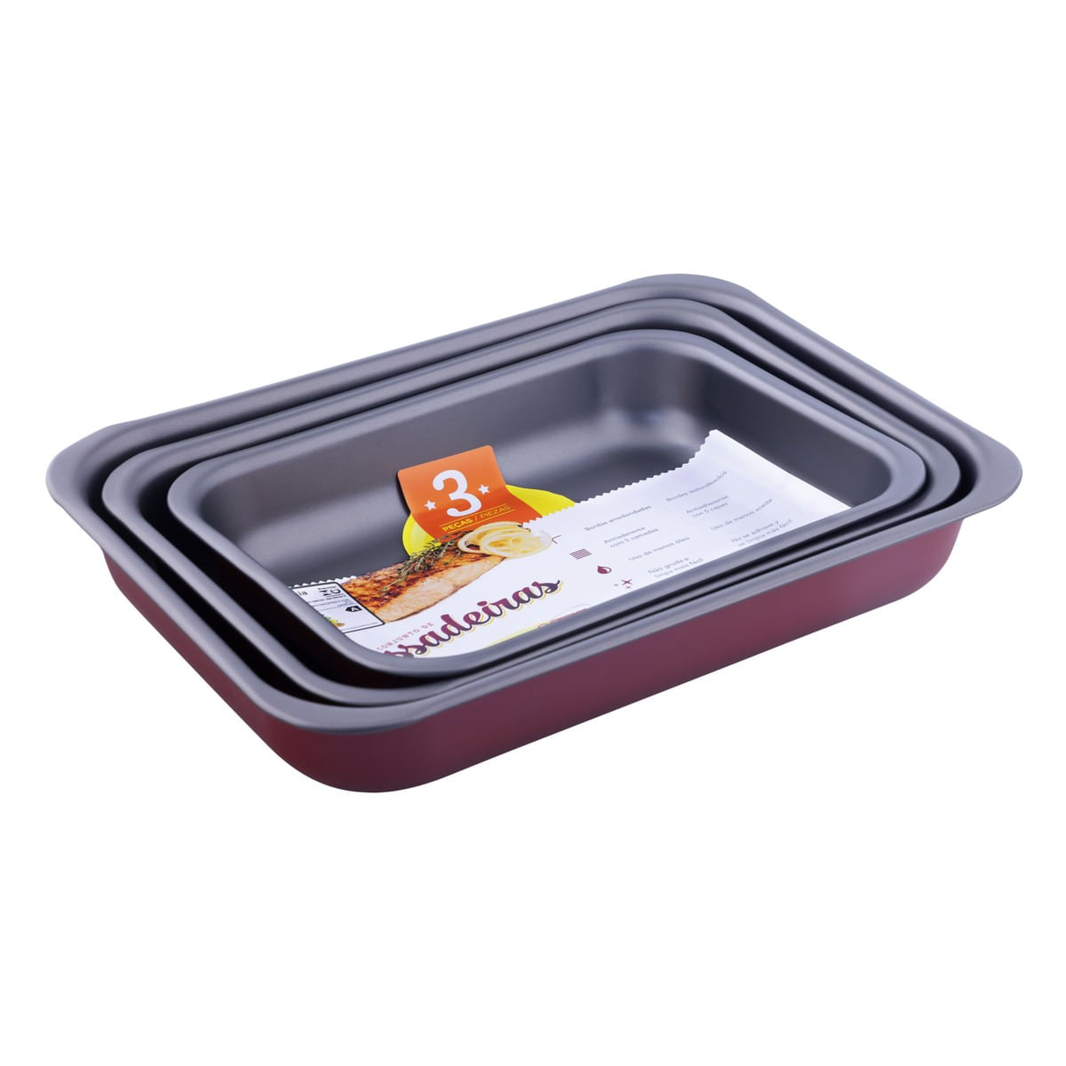 ConjuntodeAssadeirasRetangularemAlumínioAntiaderenteMta3peasCerejaAngularEsquerda2