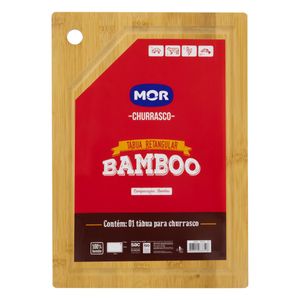 Tábua de Bambu para Churrasco Mor 35cm x 25cm