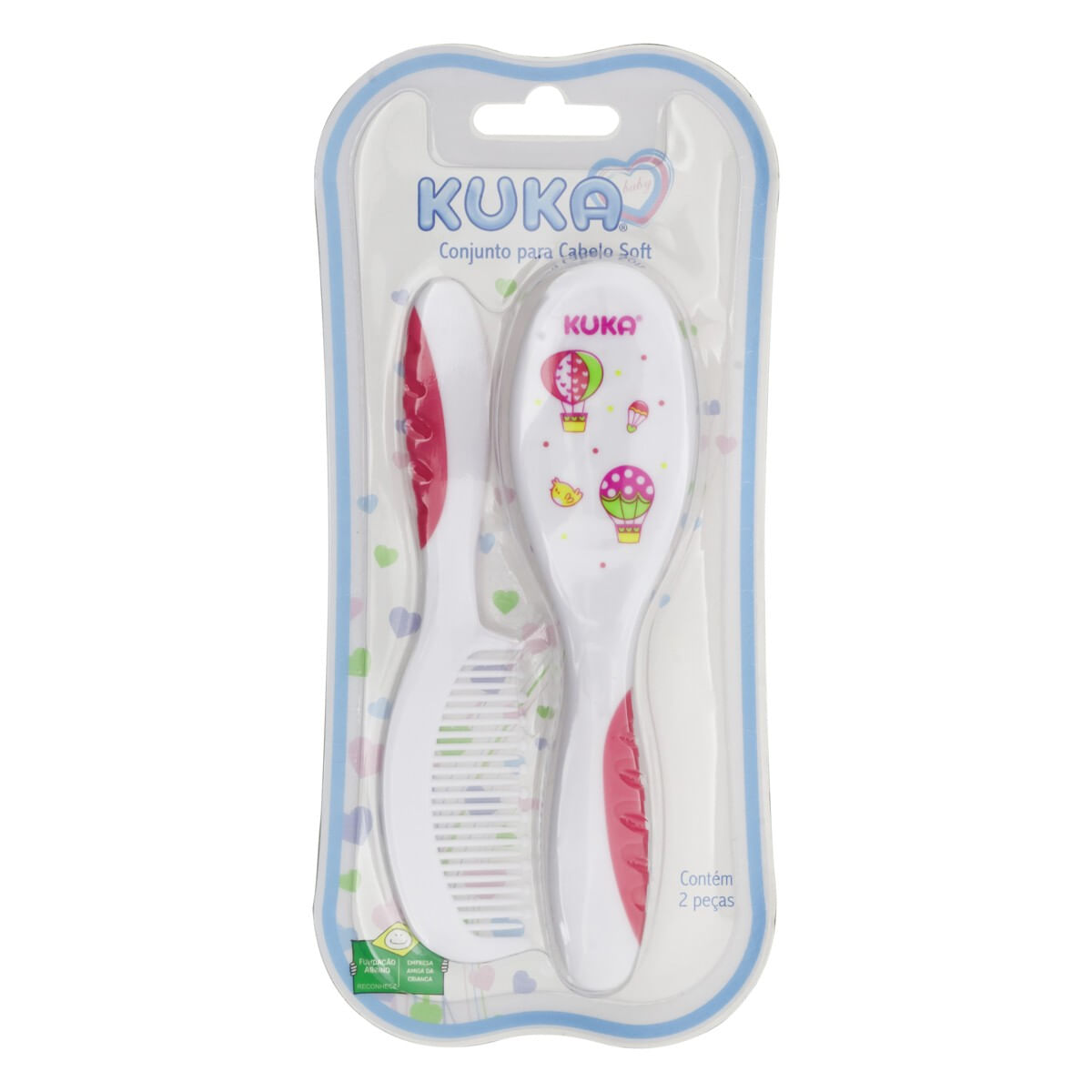 ConjuntoEscovaePenteparaCabeloKukaSoftRosaFrontal1