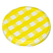 Tampa de Vidro de Conserva Drovipar Amarela 74mm
