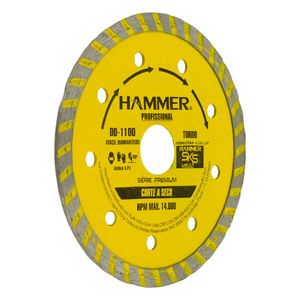 Disco de Corte Turbo Diamantado Hammer 110mm