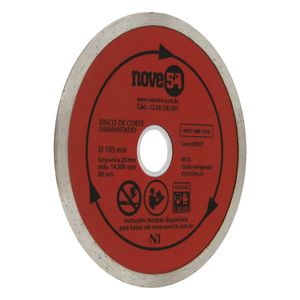 Disco de Corte Continuo Diamantado Nove54 105mm