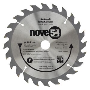 Disco de Serra 24 dentes Nove54 185mm