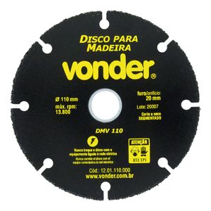 Disco de Corte para Madeira Vonder 110mm