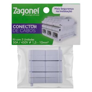 Kit Conector de Cabos Zagonel 1,5mm a 10mm