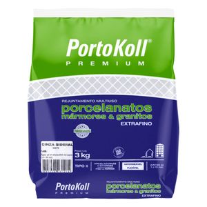 Rejunte Extrafino Cinza Portokoll 3kg