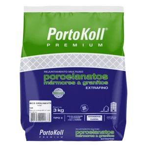 Rejunte Extrafino Branco Portokoll 3kg