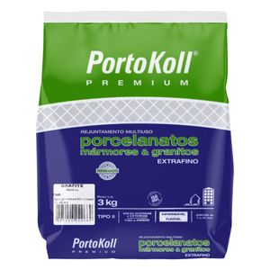 Rejunte Extrafino Grafite Portokoll 3kg