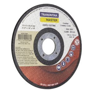 Disco de Corte Tramontina 115mm x 3,0mm