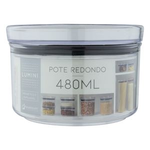 Porta Mantimentos Hermético Redondo Paramount Lumini 480ml