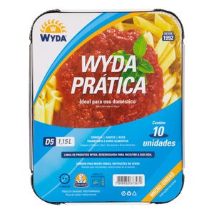 Forma de Alumínio Moldada Wyda 1150ml com 10 unidades