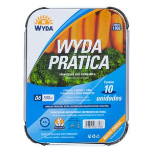 Forma de Alumínio Moldada Wyda 500ml com 10 unidades