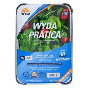 Forma de Alumínio Moldada Wyda 750ml com 10 unidades