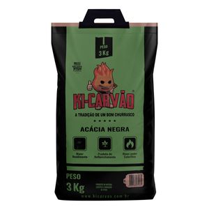 Carvão de Acácia Negra Ki-Carvão 3kg