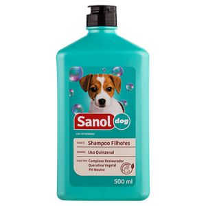 Shampoo para Cães e Gatos Filhotes Sanol 500ml