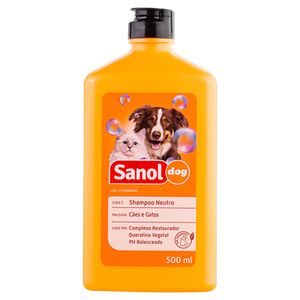 Shampoo para Cães e Gatos Neutro Sanol 500ml