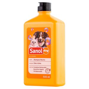 Shampoo para Cães e Gatos Neutro Sanol 500ml