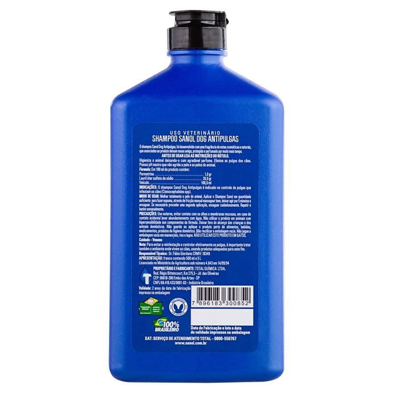 Shampoo-para-Caes-Antipugas-Sanol-500mlPosterior3