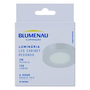 Luminária Led Branca Redonda Blumenau 2W 6500K