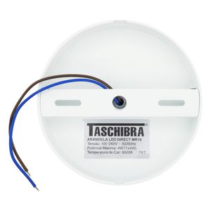 Arandela de Led Articulável Branca Taschibra Direct 4W 6500K