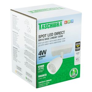 Spot de Led Branco Taschibra 3W 6500K