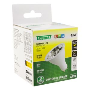 Lâmpada Led AR70 Taschibra 2700K 4,8W