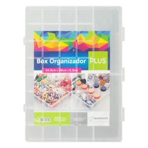 Organizador com Divisória Box Paramount Plus 34,5cm x 49cm x 6,5cm