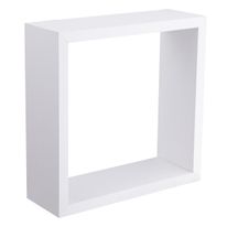 Kit Nicho de Parede Mdf DiCarlo Branco 3 peças