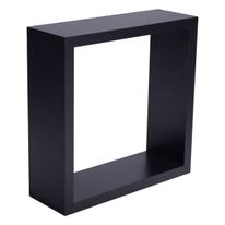 Kit Nicho de Parede Mdf DiCarlo Preto 3 peças