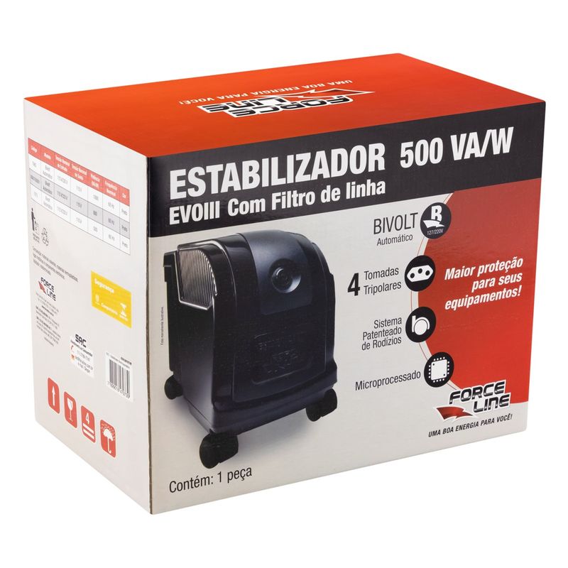 Estabilizador-Preto-Force-Line-500VA-BivoltAngularEsquerda3